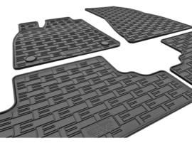 CIKCAR Rubber matten passend voor Renault R5 E-Tech 2024- & Nissan Micra VI EV 2025- & Alpine A290 EV 2024- (4-delig + montagesysteem)