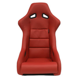 Sportstoel 'BS1' - Rood Kunstleder - Vaste polyester rugleuning - incl. sledes