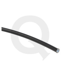 Brandstof / olie slang RVS mantel PTFE D06 coating zwart (ø 8,13mm)