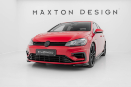 Maxton Design Front Side Splitters Volkswagen Golf R / R-Line Mk7 Facelift