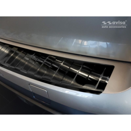 Zwart RVS Achterbumperprotector passend voor BMW X5 (G05) M-Pakket 2018- excl. M-Competition 'Ribs'