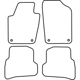 Automatten passend voor Volkswagen Polo 6R & 6C 2009-2017