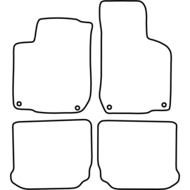 Automatten passend voor Volkswagen Bora 1998-2005