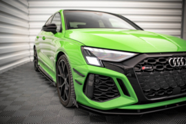 Maxton Design VOORBUMPERVLEUGELS (CANARDS) AUDI RS3 8Y Gloss Black