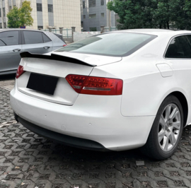 AutoStyle Achterspoiler passend voor Audi A5 (8T) Coupe/Cabrio 2007-2016 (ABS Glanzend zwart)