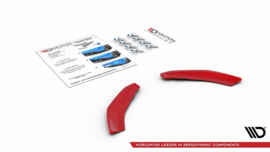 Maxton Design ACHTERZIJDE SPLITTERS Volkswagen Polo GTI Mk6 RED