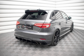 Maxton Design STREET PRO ZIJSPLITTERS ACHTER AUDI S3 SPORTBACK 8V FACELIFT