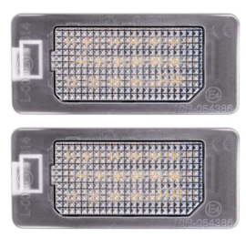 AutoStyle Set LED Nummerplaatverlichting passend voor Fiat 500X (6X) 2018-2022 / 500X (7X) 2021- / 500e 2020- / Abarth 500 EV 2023- & Alfa Romeo Tonale 2022-