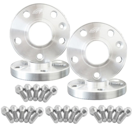 Simoni Racing Aluminium Spoorverbreder Set - 2x12mm(VA) - 2x16mm(AA) (Naaf 72,6mm) inclusief wielbouten - passend voor BMW diversen