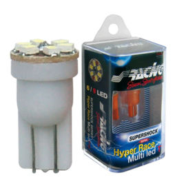 Simoni Racing T10 6-LED 'Hyper Multi' Lampen - Superwhite - Set à 2 stuks