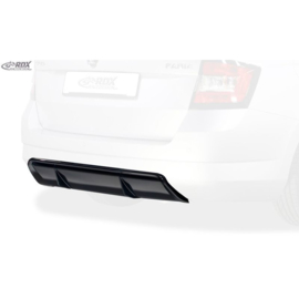 Achterskirt 'Diffusor' passend voor Skoda Fabia III Kombi (NJ) 2014- (ABS zwart glanzend)
