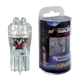 Simoni Racing T10 4-LED 'Multispot' Lampen - Wit - Set à 2 stuks