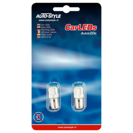 BA9S LED Lampen 12V Xenon-Optiek Wit, set à 2 stuks