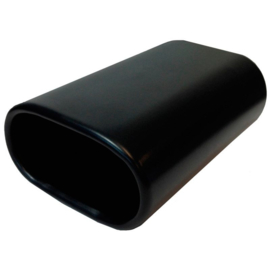 Uitlaatsierstuk Staal/Zwart - 76x135mm - lengte 210mm - 35-55mm aansluiting