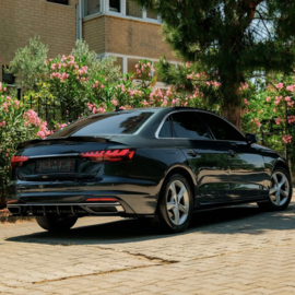 Oneway Achterspoiler passend voor Audi A4 (B9) Sedan Facelift 2019-2024 - Glanzend zwart