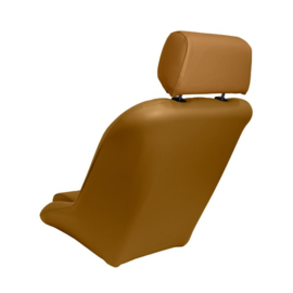 Sportstoel 'Classic' - Beige Kunstleder - Vaste rugleuning + Hoofdsteun - incl. sledes