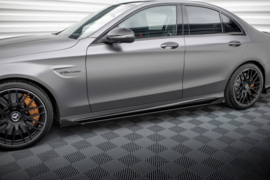 Maxton Design Street Pro Sideskirts Diffusers + Flaps Mercedes-AMG C63 Sedan / Estate W205 Facelift
