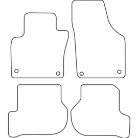 AutoStyle Automatten passend voor Volkswagen Golf V 2007-2008