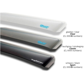 ClimAir Zijwindschermen Master Helder (achter) passend voor Audi Q3 (F3N) Sportback 2020-