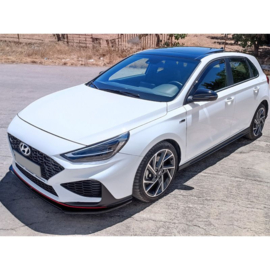 Voorspoiler passend voor Hyundai i30 III N/N-Line Hatchback/Fastback Facelift 2020- (ABS Glanzend zwart)