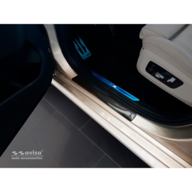 3D Zwart Carbon Instaplijsten passend voor BMW X5 IV G05 M-Pakket 2018- 2-delig