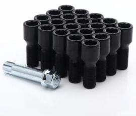 SK-Import Wielbouten Lang 32mm Ster Staal M12x1.5 (Zwart of Zilver)