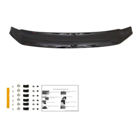 Oneway Motorkapbeschermer (steenslagcover) passend voor Volkswagen Amarok MK1 2010-2022 - Glanzend zwart
