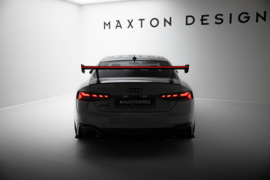Maxton Design Carbon Spoiler met externe beugels V.1 + LED Audi A5 / A5 S-Line / S5 / RS5 Coupé F5 / F5 Facelift