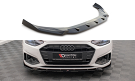 Maxton Design VOORSPLITTER V.1 AUDI A4 B9 FACELIFT Gloss Black