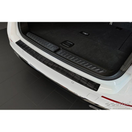 Echt 3D Carbon Achterbumperprotector passend voor BMW 5-Serie Touring G31 FL 2020- 'Ribs'