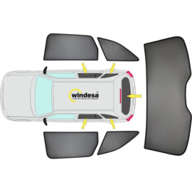 SunClip Zicht- & Zonwering passend voor Audi A6 (C8) Avant 2018-2025