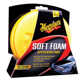 Meguiars Soft Foam Applicator Pads - Diameter 10.2cm, Set à 2 stuks