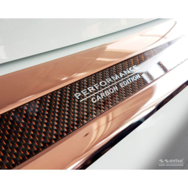 RVS Achterbumperprotector 'Deluxe' passend voor BMW X3 G01 M-Pakket 2017-2021 & FL 2021- 'Performance' Koper/Koper Carbon