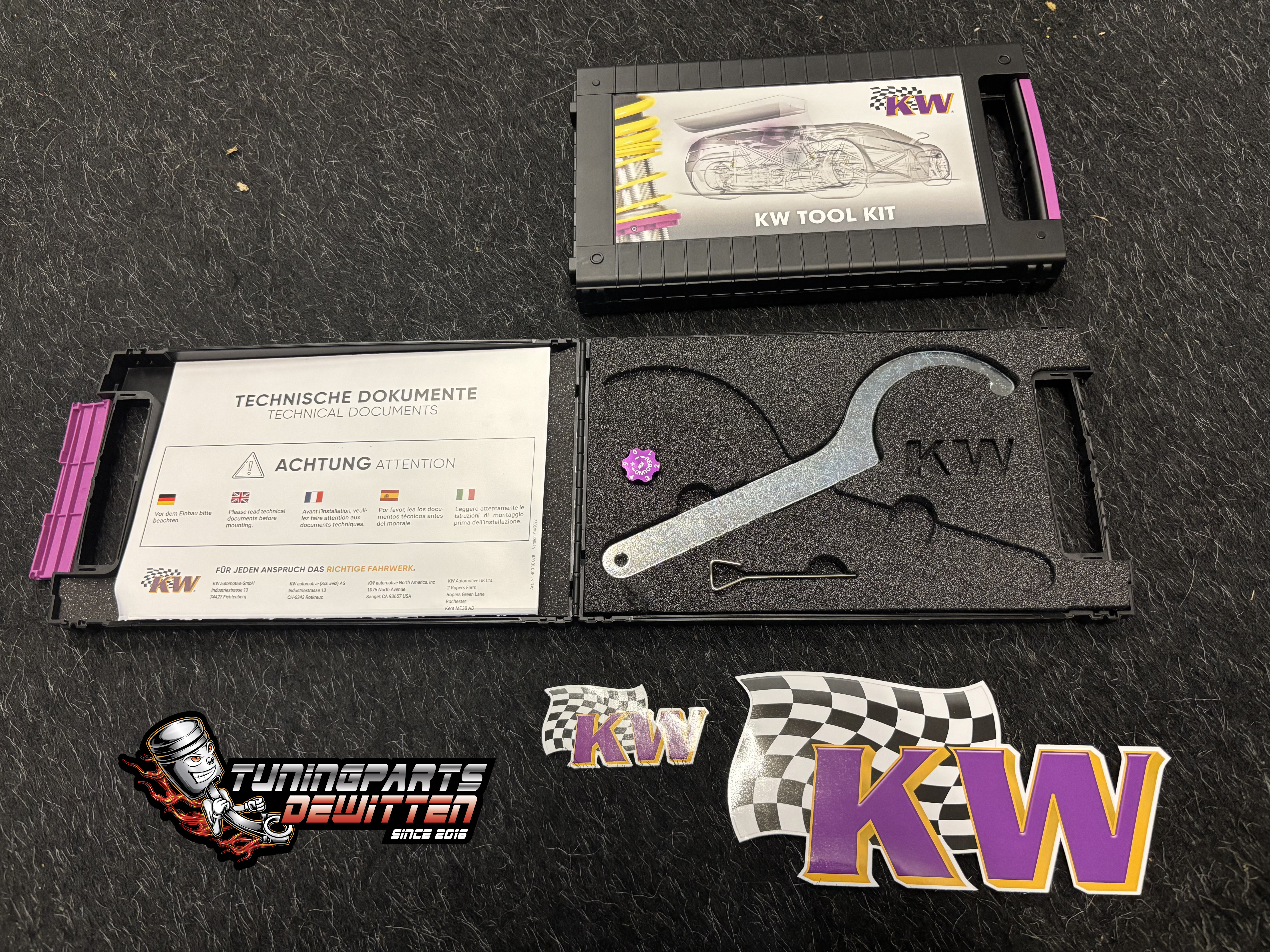 KW TOOL KIT (STEEKSLEUTEL 75 MM HALFROND + STELSLEUTEL)