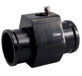 Simoni Racing Watertemperatuursensor Fitting - Zwart geanodiseerd aluminium - Ø32mm
