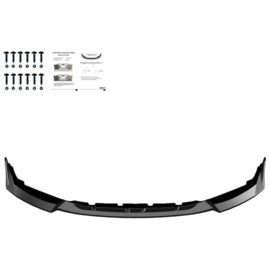 Oneway Voorspoilerlip passend voor BMW M2 G87 Coupe 2023- - Glanzend zwart