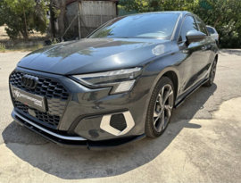 Motordrome Set sideskirts passend voor Audi A3 (8Y) 2020- (ABS Glanzend zwart)