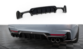 Maxton Design Achterspoiler BMW 4 Coupé / Gran Coupé / Cabrio M-Pack F32 / F36 / F33 (uitvoering met dubbele uitlaten aan beide zijden)