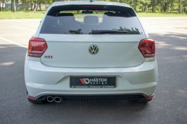 Maxton Design ACHTERZIJDE SPLITTERS Volkswagen Polo GTI Mk6 RED