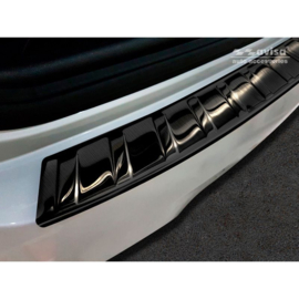 Zwart RVS Achterbumperprotector passend voor BMW X3 G01 M-Pakket 2017-2021 & Facelift 2021- 'Ribs'