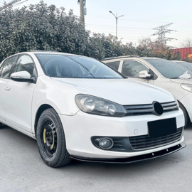 AutoStyle Voorspoilerlip passend voor Volkswagen Golf VI 2008-2012 excl. GTi/R (Glanzend Zwart ABS)