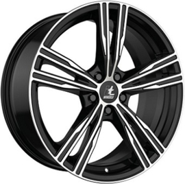 IT WHEELS AMOS 18inch 8,0j 5/112 ET40 Naaf 66,6mm Zwart Glans / Gepolijst