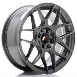 JR18 Gun Metal 16x7 ET35 4x100,4x114.3