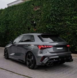 Oneway Complete bodykit passend voor Audi A3 (8Y) Sportback S-Line/S3 Facelift 2025- - Glanzend zwart