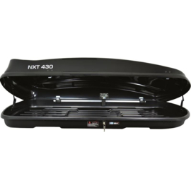 Twinny Load Dakbox NXT 430 Liter Glanzend-Zwart 190x78x38cm (Dubbelzijdig)