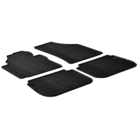 Rubbermatten passend voor Volkswagen Caddy 2004-2015 & 2015-2020 (G profiel 4-delig + montageclips)