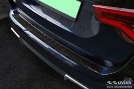 Echt 3D Carbon Achterbumperprotector passend voor BMW iX3 (G08) 2020- 'Ribs'