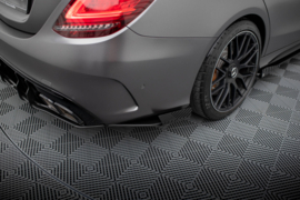 Maxton Design Street Pro Achterzijde Splitters + Flaps Mercedes-AMG C63 Sedan / Estate W205 Facelift