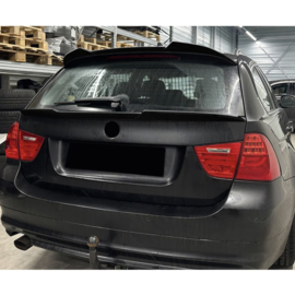 AutoStyle Dakspoiler (Spoiler Cap) passend voor BMW 3-Serie E91 Touring 2005-2012 (ABS Glanzend zwart)