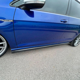 Oneway Set Sideskirts passend voor Volkswagen Golf VII (7.5) HB/Variant R 2017-2020 – Glanzend zwart